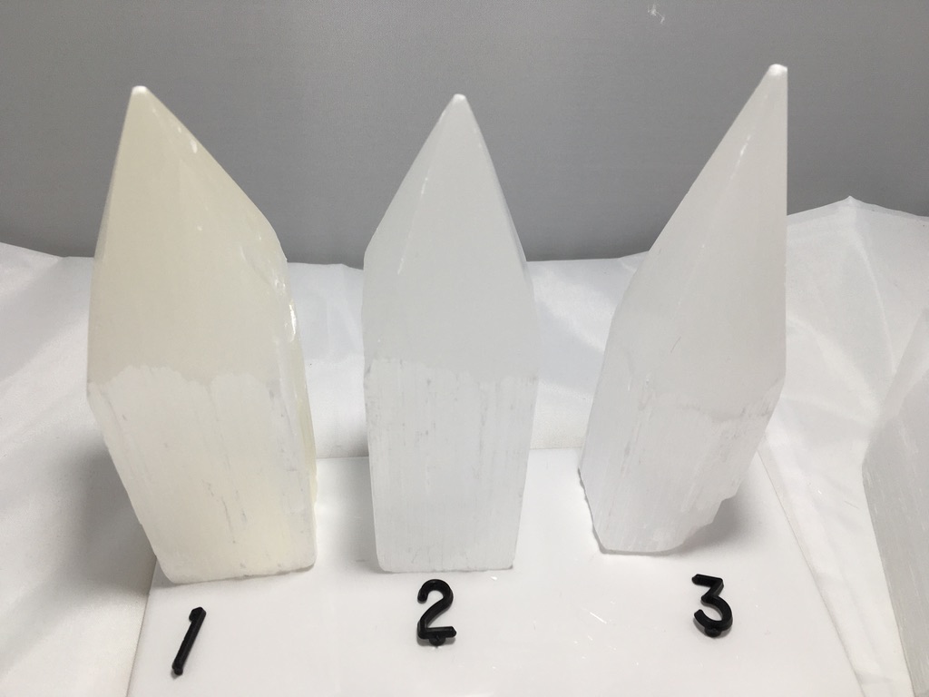 collection of Selenite pencil points 1-3