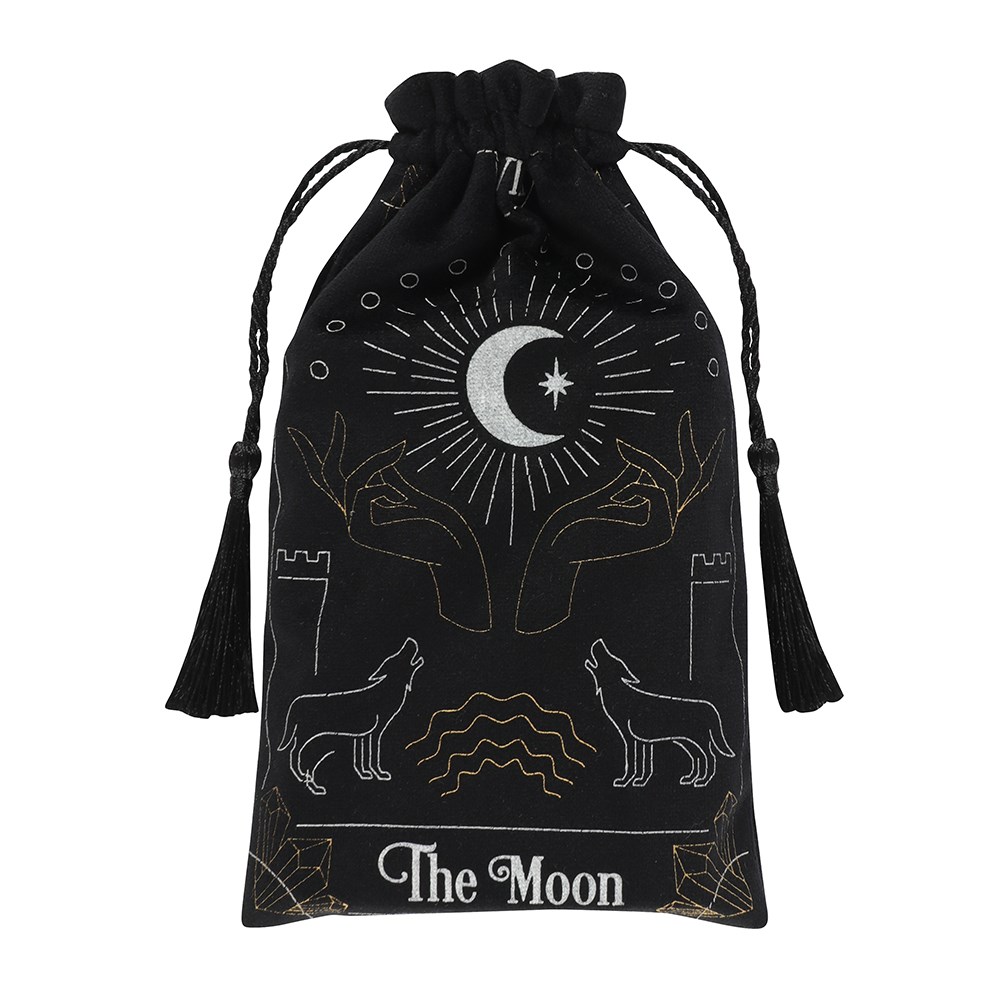 The moon tarot drawstring bag
