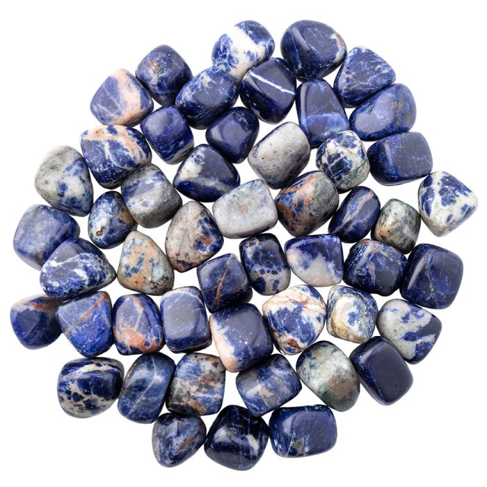 collection of blue sodalite