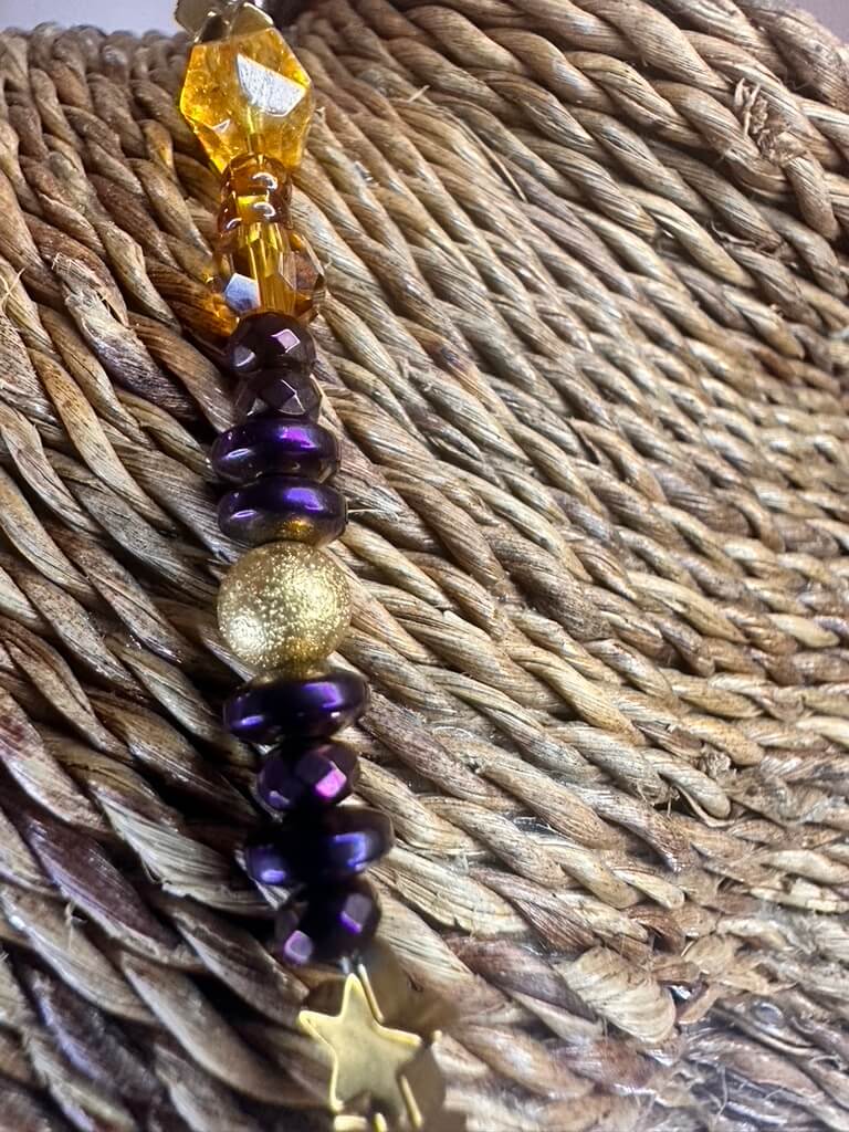 Radiant Harmony Citrine & Hematite Collar Necklace